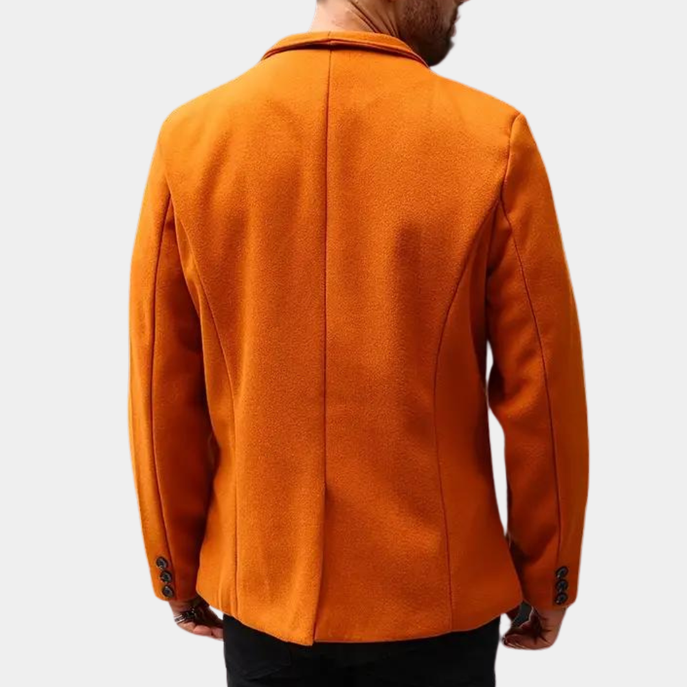 Stijlvolle oranje zomer herenjas