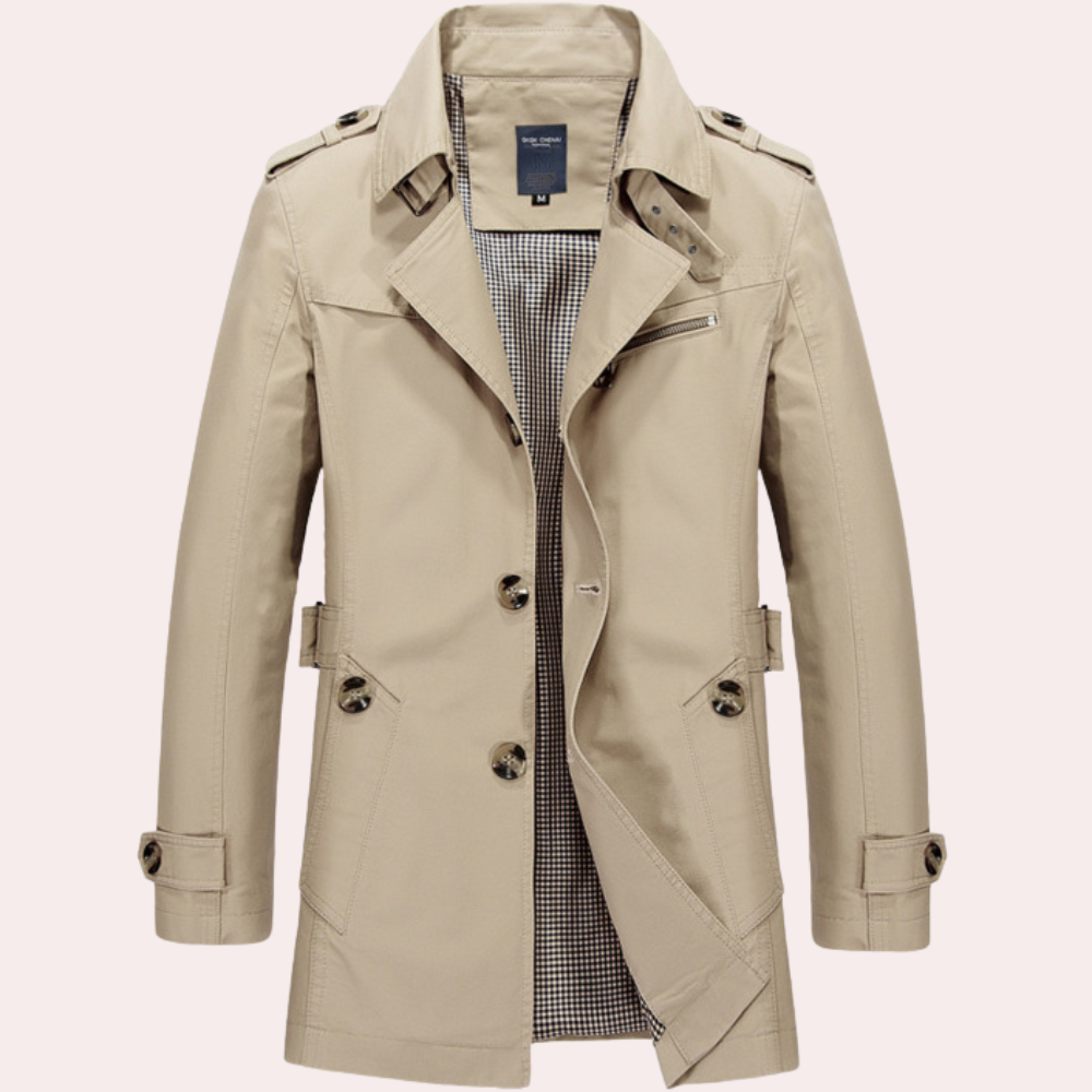 Stijlvolle zomer trenchcoat voor heren