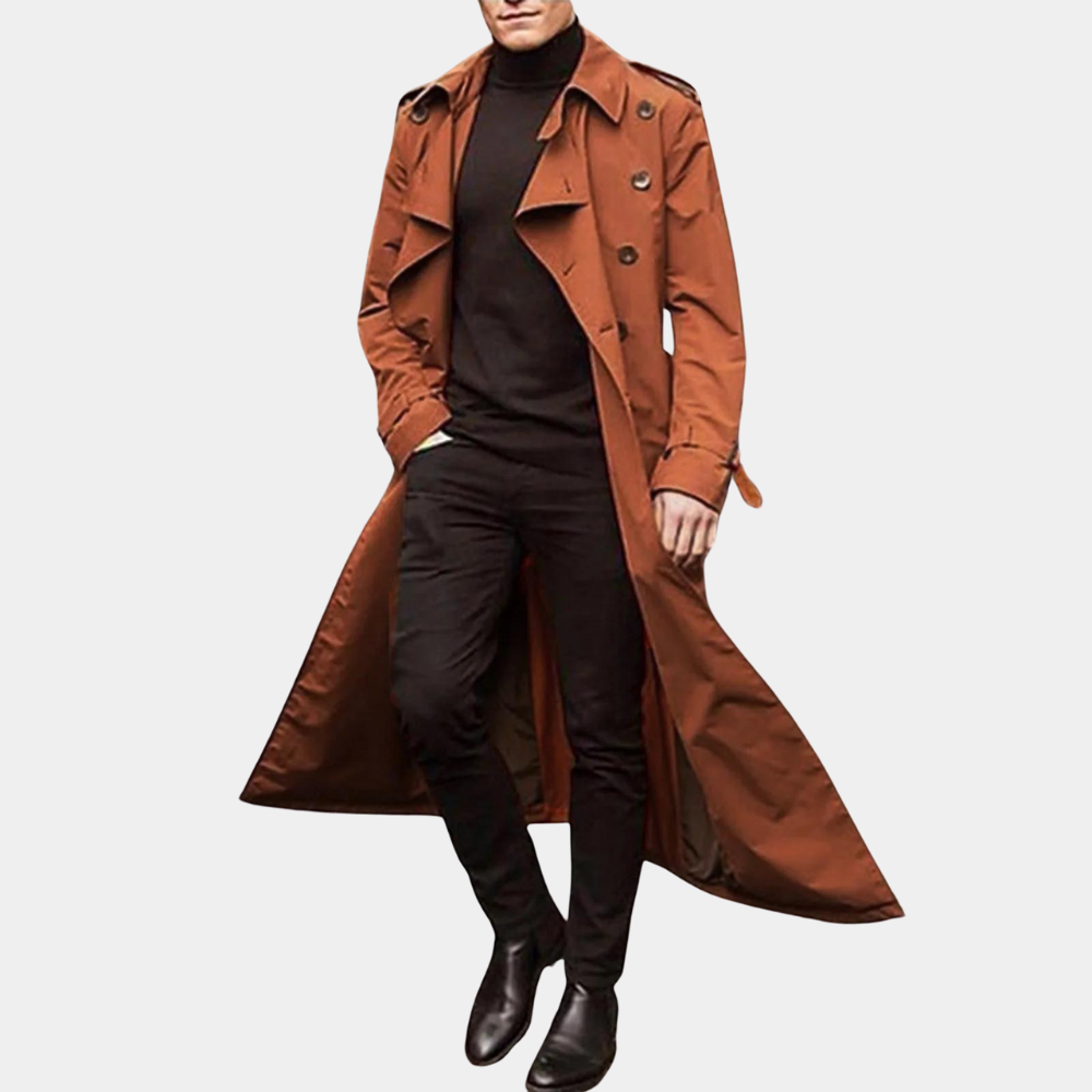 Roberion - Lichte zomer trenchcoat voor heren
