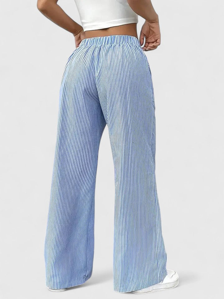 Van Laar | Comfortabele wijde broek met elegante details