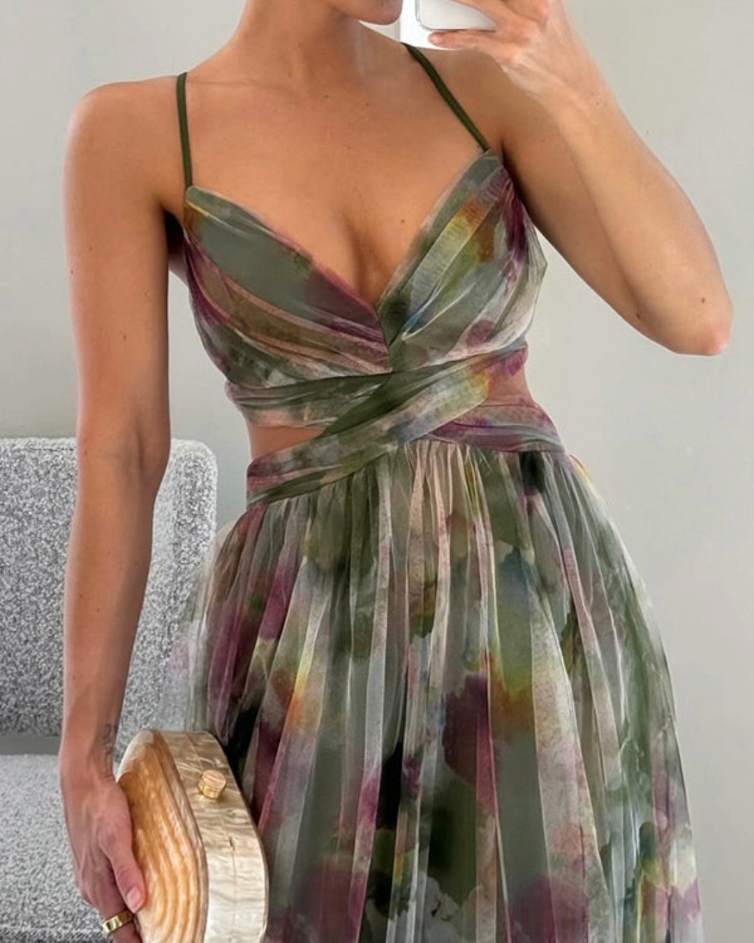 Van Laar – Betoverende Maxi-jurk met Bloemenprint