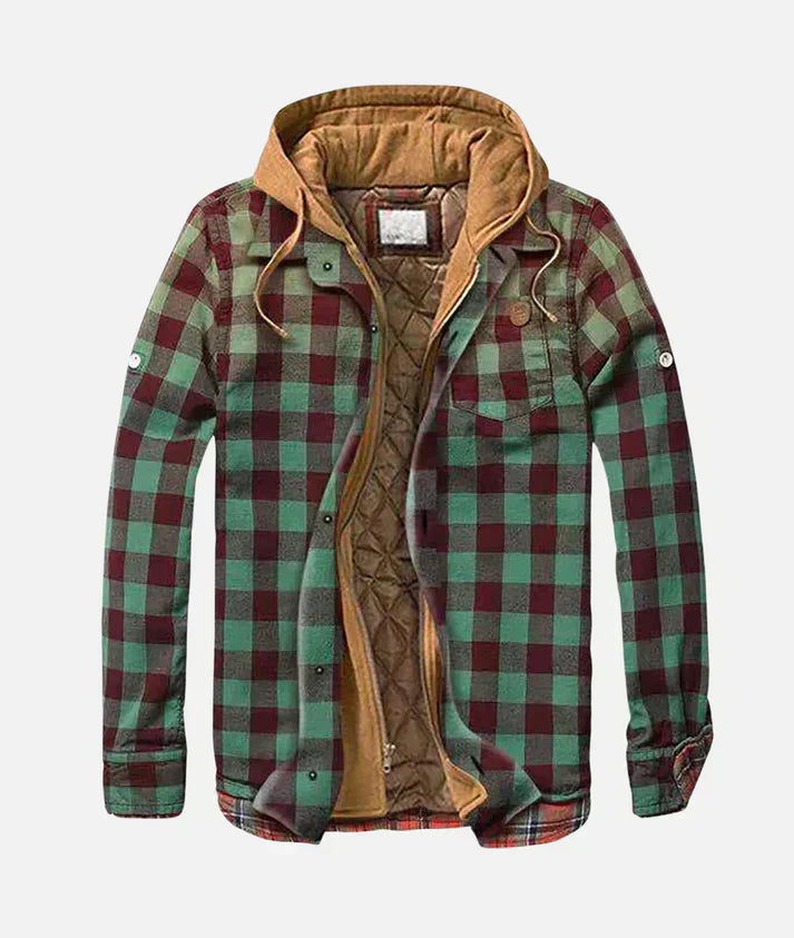 Van Laar – Geruite patchwork jas