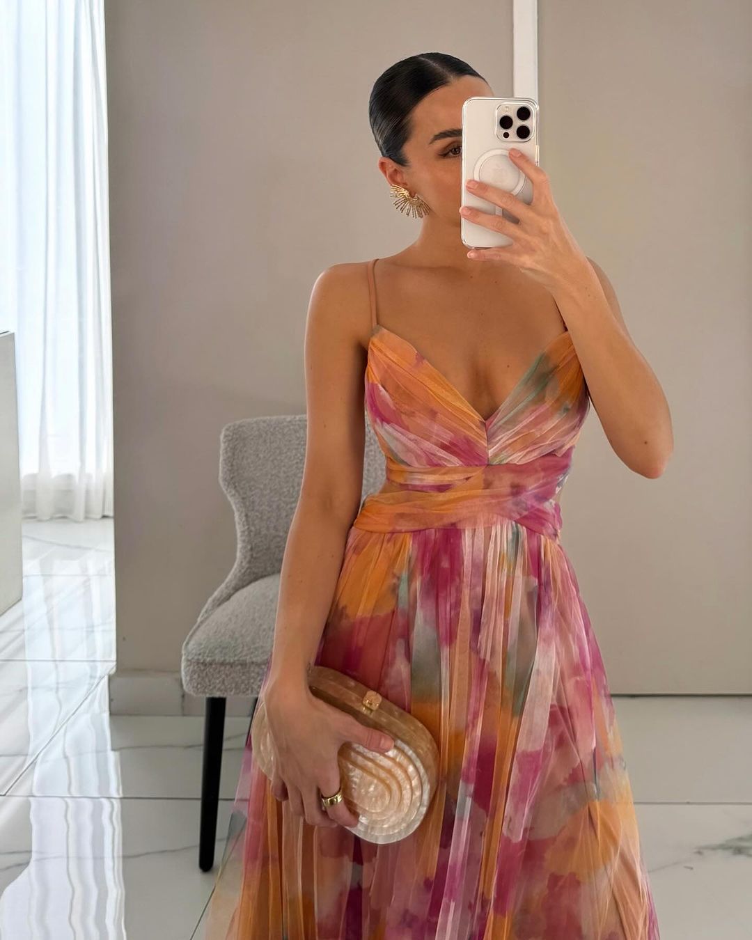 Van Laar – Betoverende Maxi-jurk met Bloemenprint