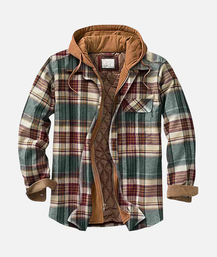 Van Laar – Geruite patchwork jas