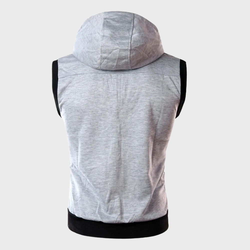 Launo - Zomervest zonder mouwen met capuchon