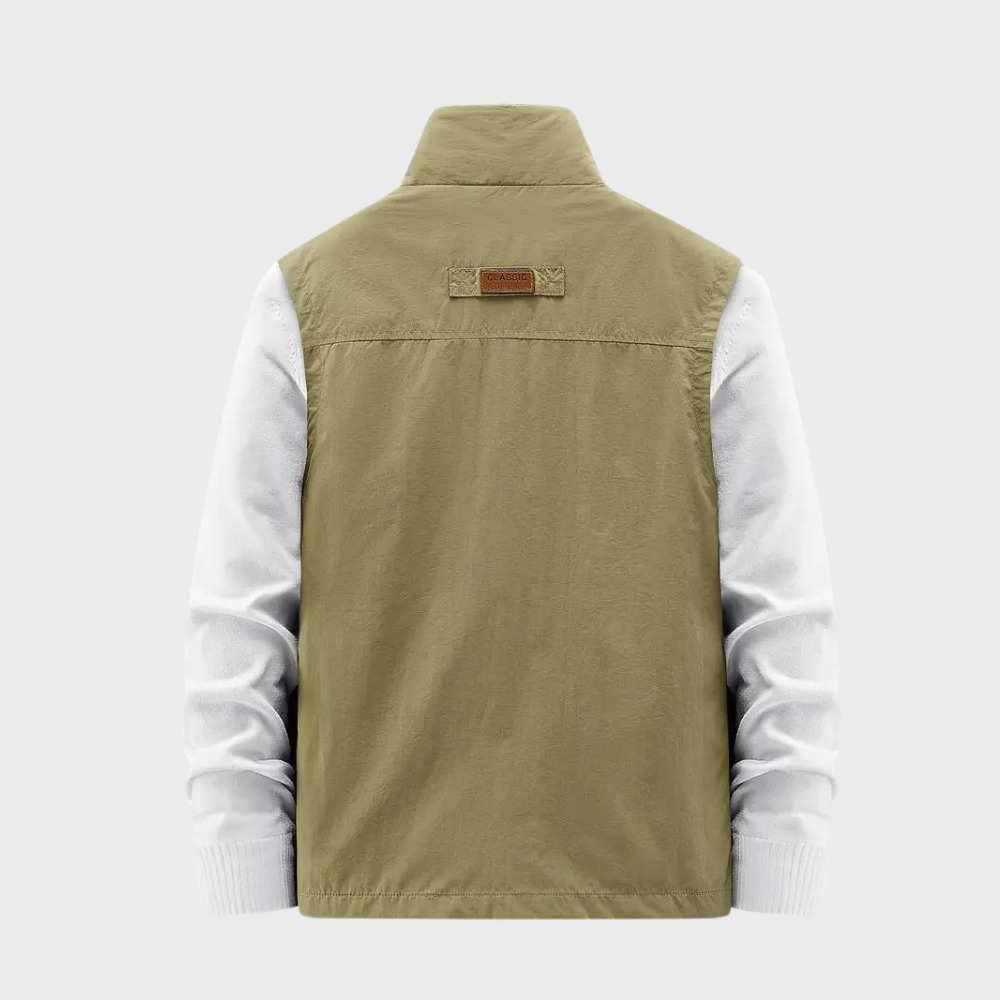 Toke - Zomervest voor heren met meerdere ritszakken
