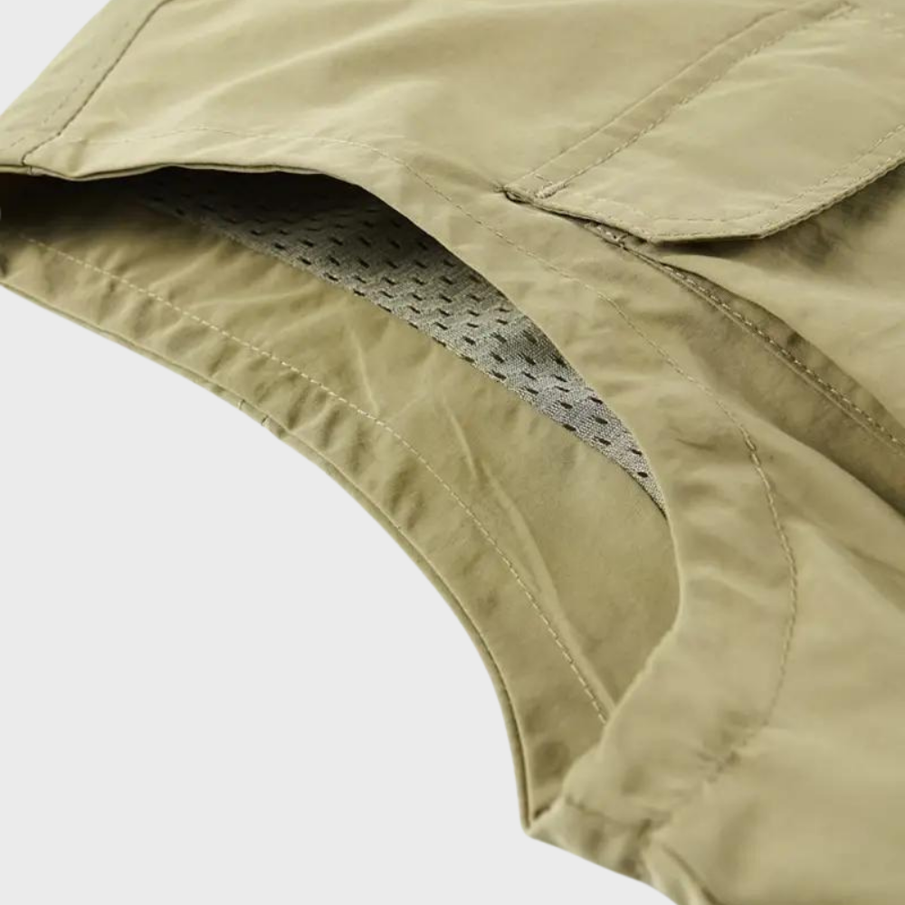 Toke - Zomervest voor heren met meerdere ritszakken