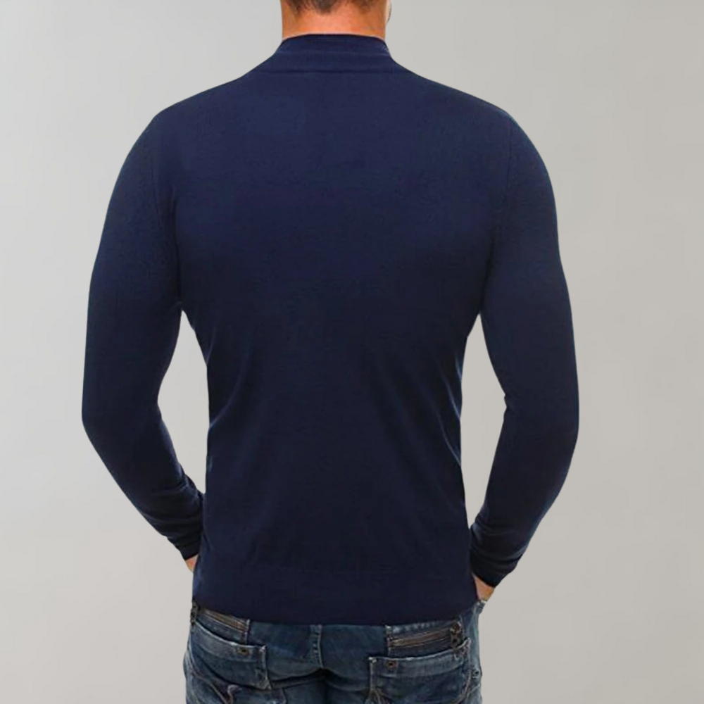Fredrik - Lichte herensweater met rits voor de zomer