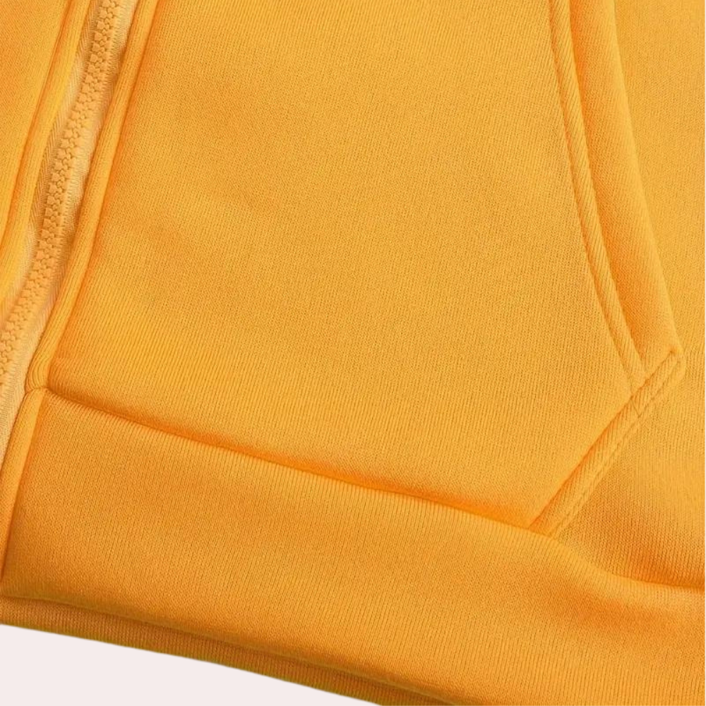 Casual oranje zomer hoodie met kleurblok voor heren