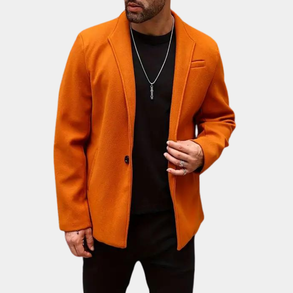 Stijlvolle oranje zomer herenjas