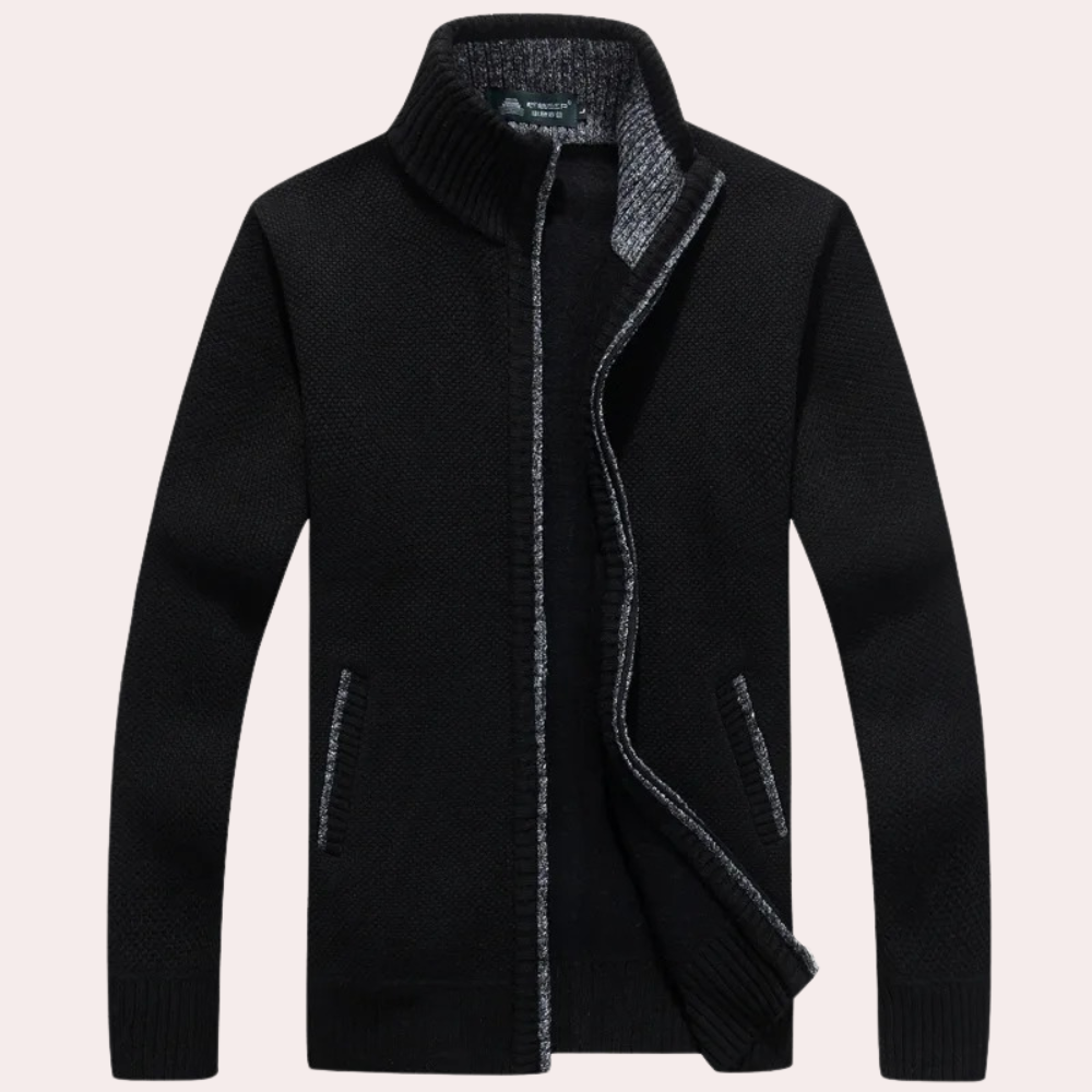 Casual gebreid herenvest voor de zomer