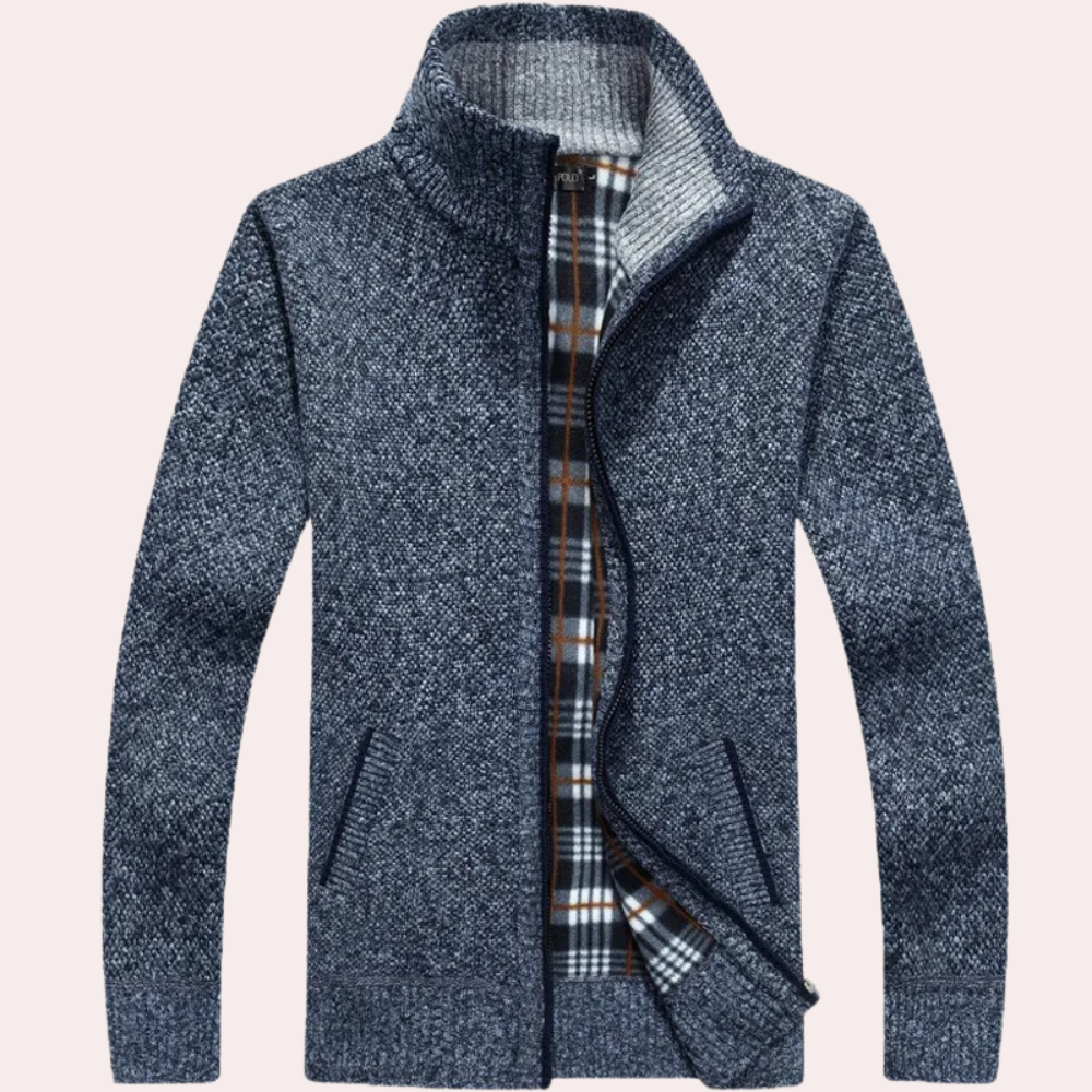 Casual gebreid herenvest voor de zomer