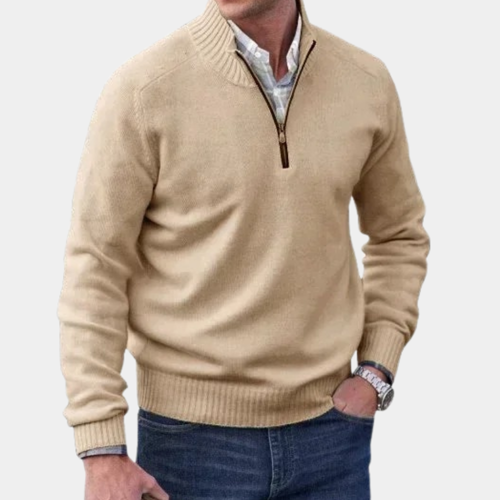 Stijlvolle zomer zip-up sweater voor heren