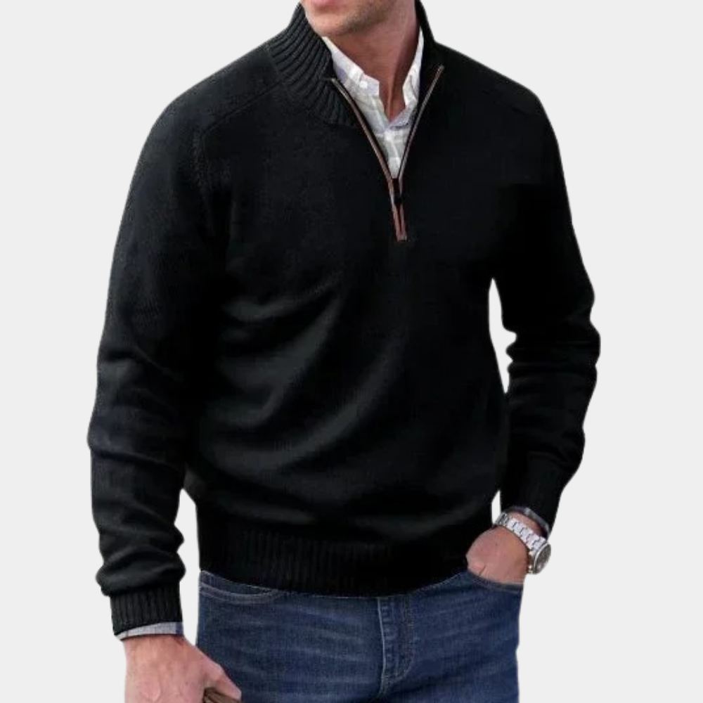 Stijlvolle zomer zip-up sweater voor heren