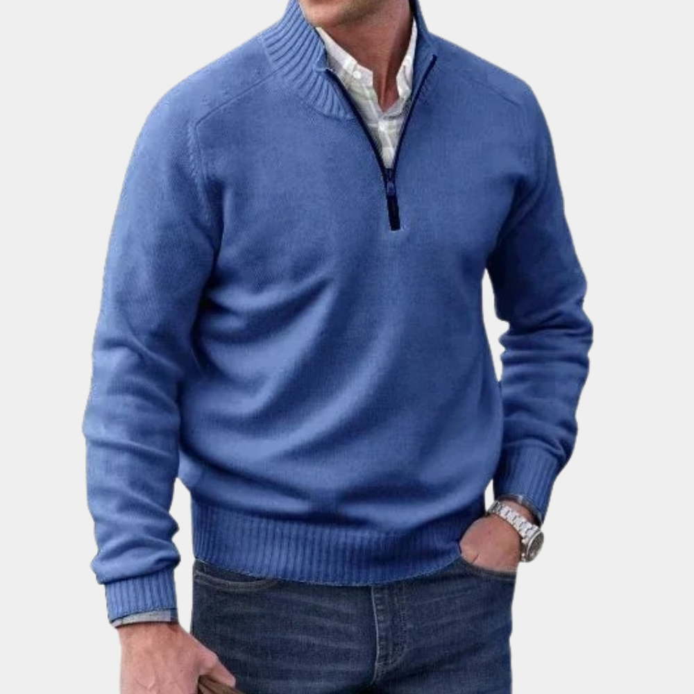 Stijlvolle zomer zip-up sweater voor heren
