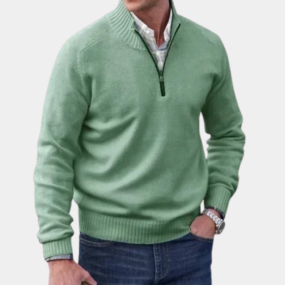 Stijlvolle zomer zip-up sweater voor heren