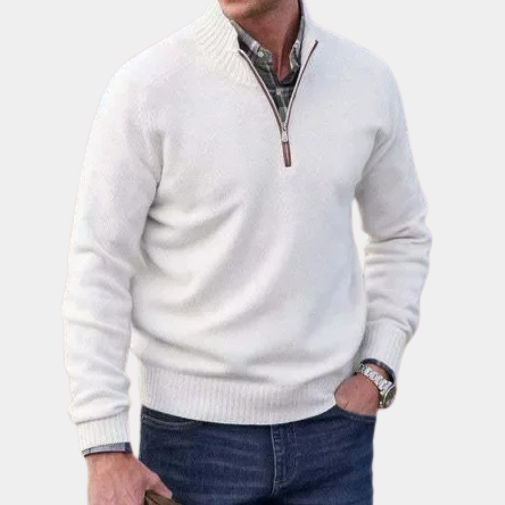 Stijlvolle zomer zip-up sweater voor heren