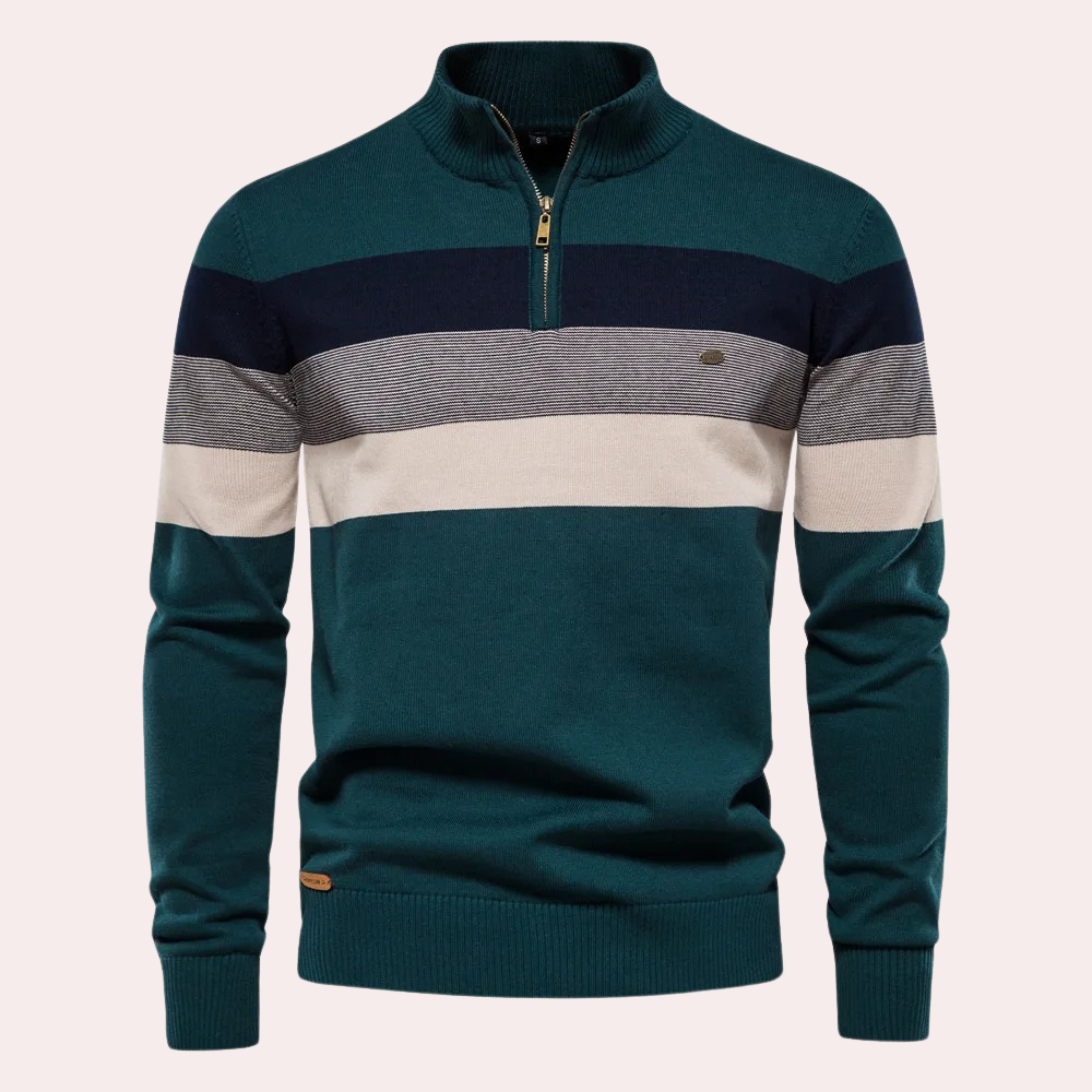 Trendy gestreepte herensweater voor de zomer
