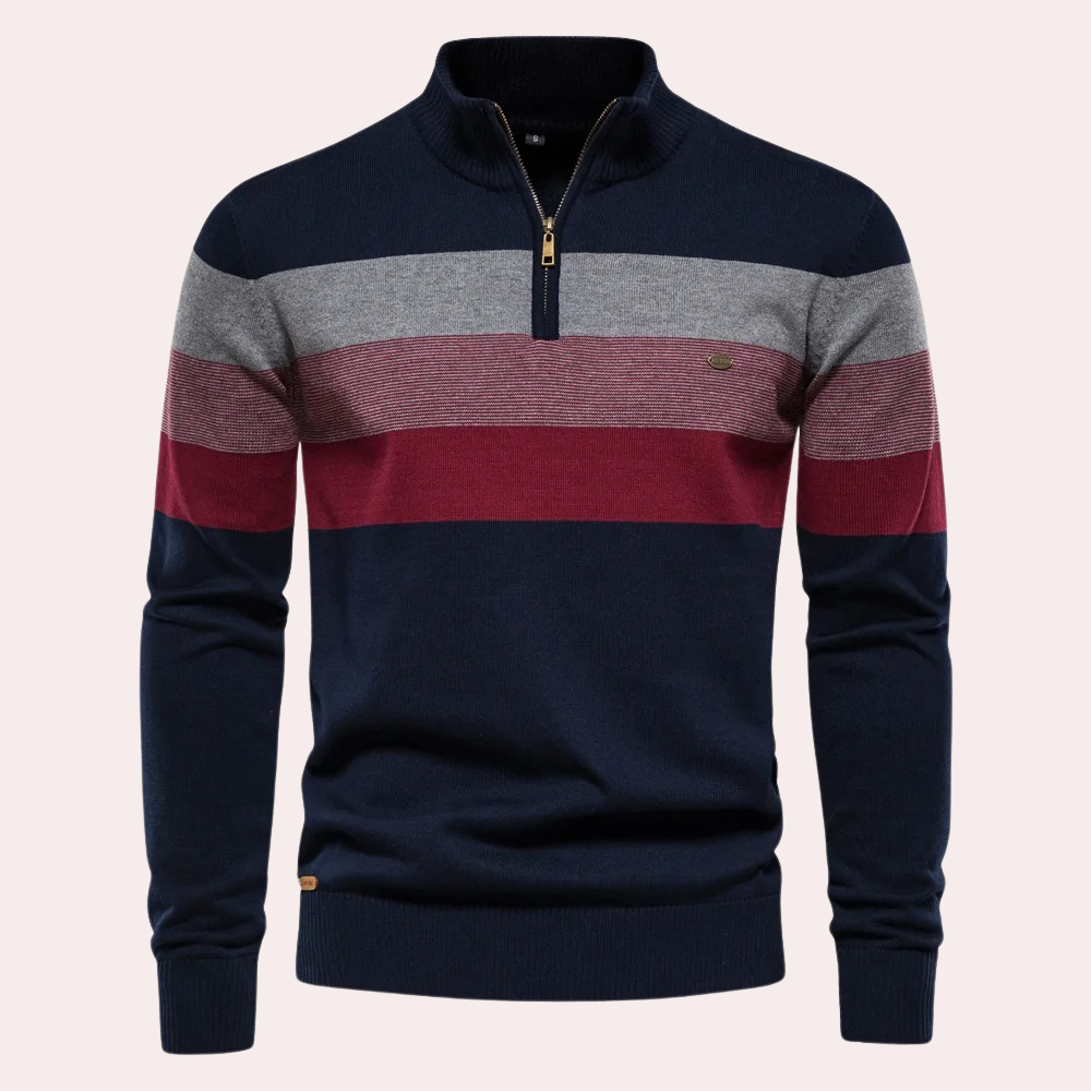 Trendy gestreepte herensweater voor de zomer