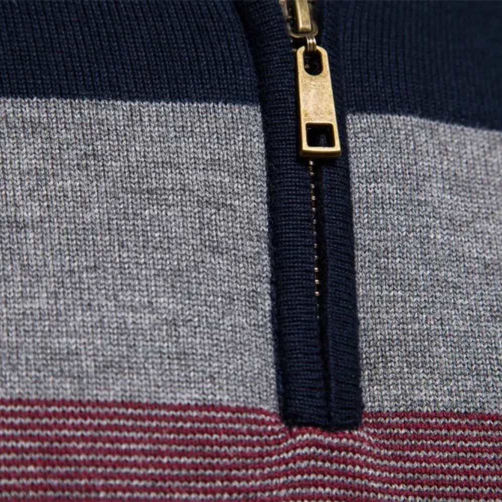 Trendy gestreepte herensweater voor de zomer