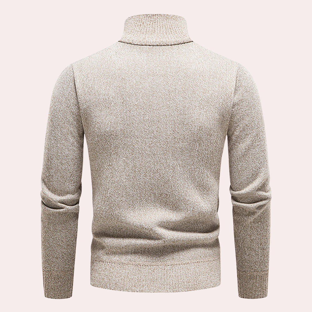 Ignatius - Tijdloze Elegantie Half-Zip Zomerse Trui voor Mannen
