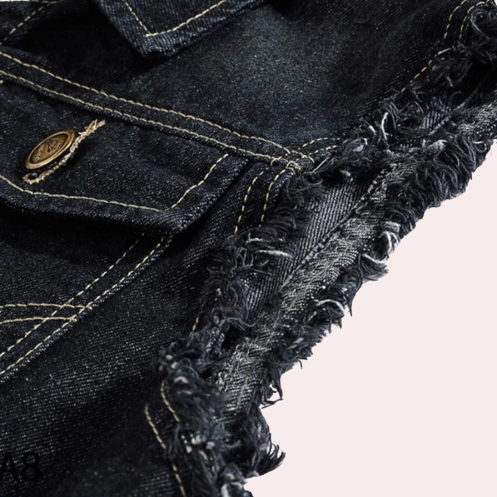 Yevgeny - Retro denim zomer gilet voor heren