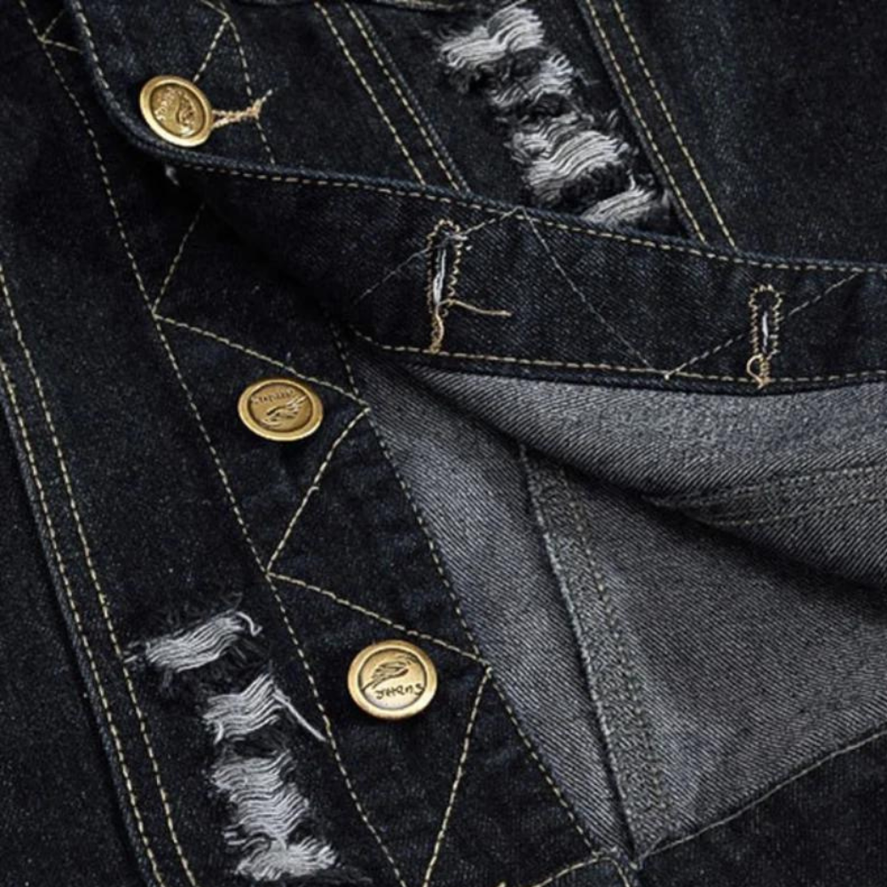 Yevgeny - Retro denim zomer gilet voor heren