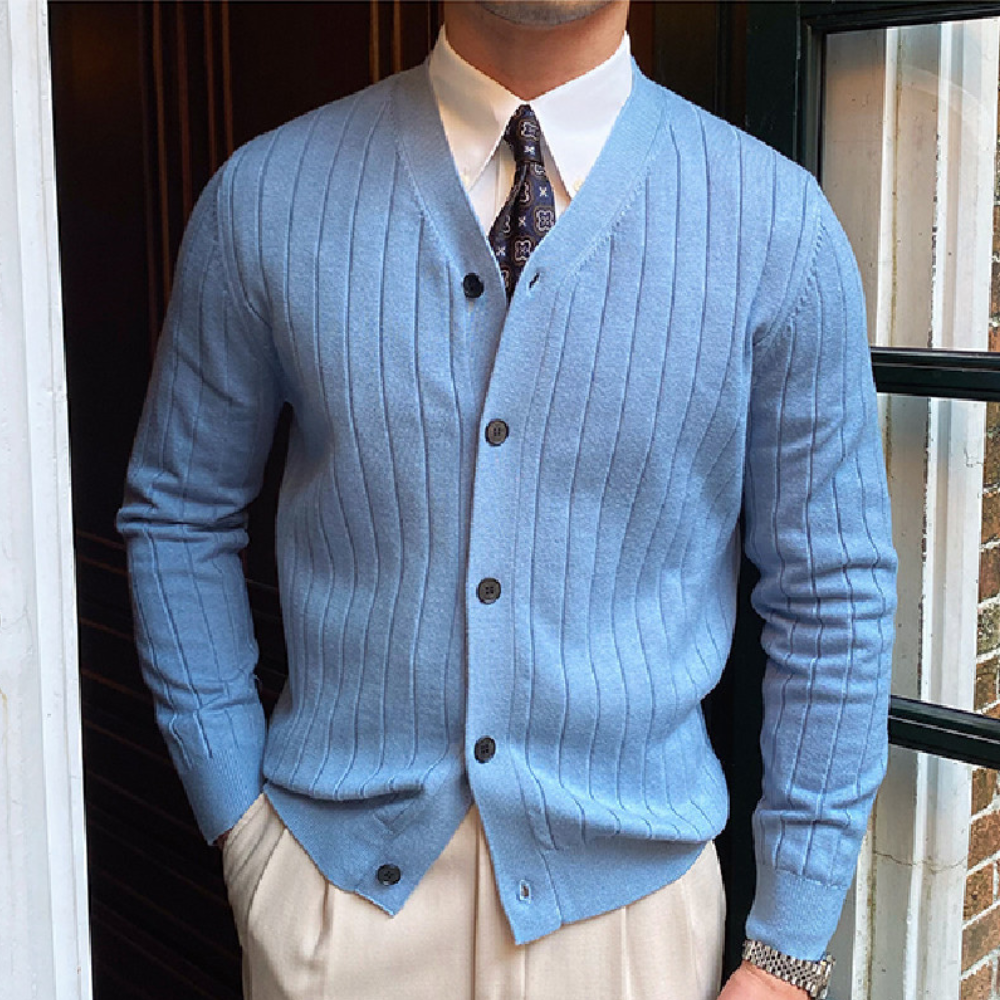 Lucian - Luxueus Eenvoudig Gebreid Herensweater voor de Zomer