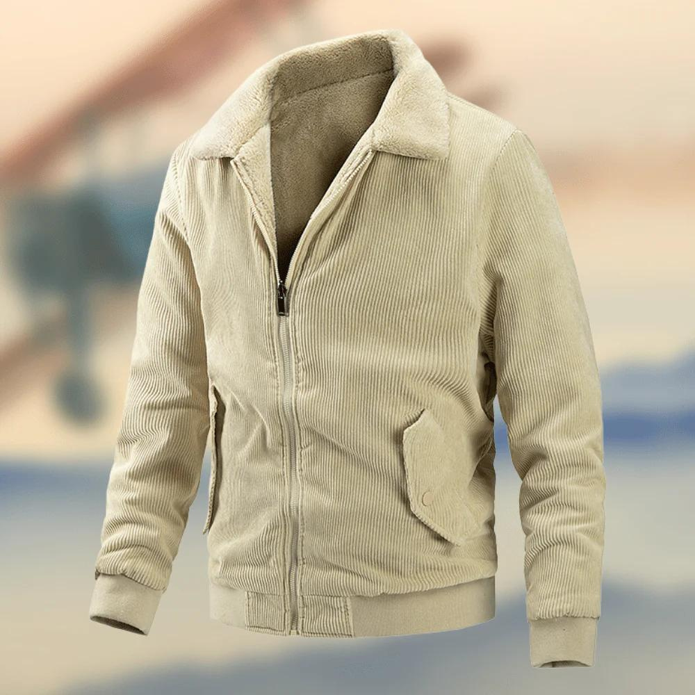Curty - Comfortabele Corduroy Herenjas voor de Lente en Zomer