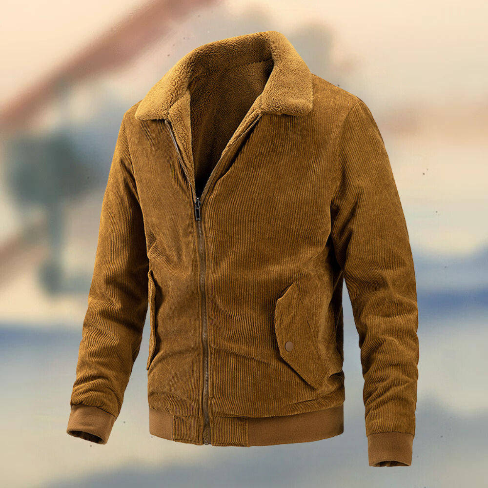 Curty - Comfortabele Corduroy Herenjas voor de Lente en Zomer