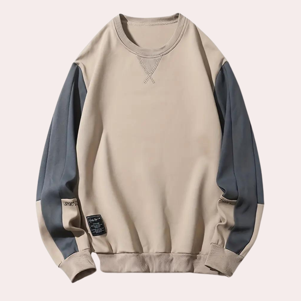 Alexandro - Modieus Zomers Sweatshirt met Kleurcontrast voor Heren