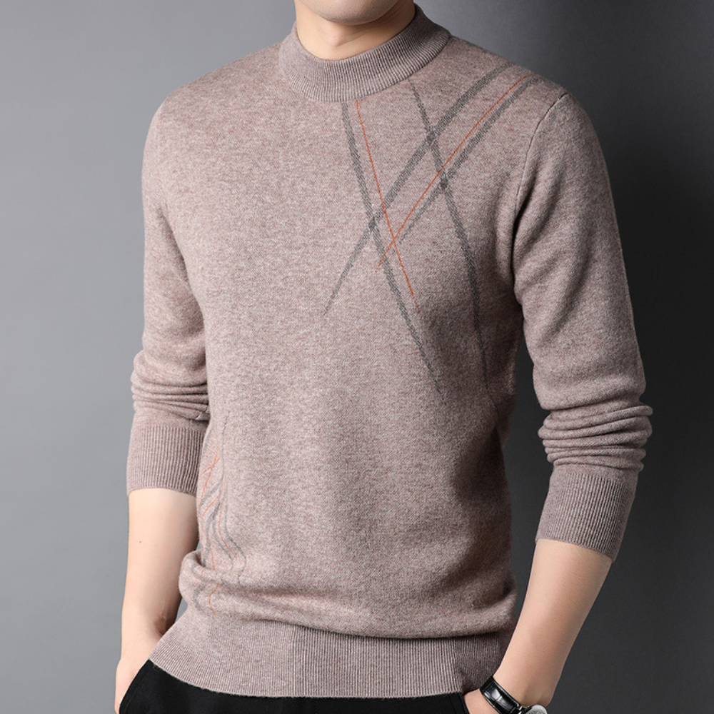 Iulian - Stijlvolle en comfortabele gebreide herensweater voor de zomer