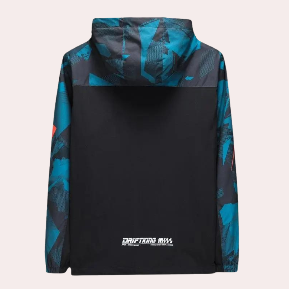 Konstantin - Herenjas met moderne camouflage en capuchon voor de zomer
