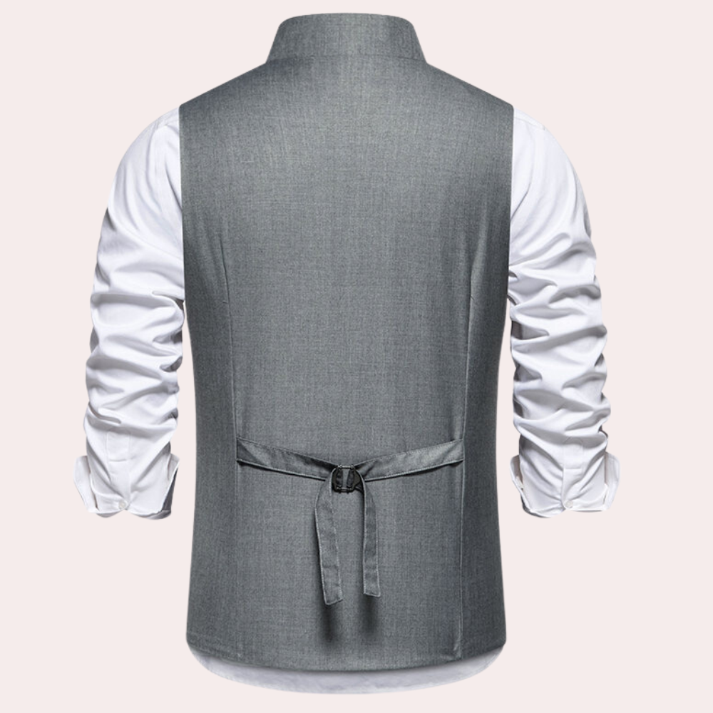 Laszlo - Elegant zomervest voor heren met asymmetrische sluiting