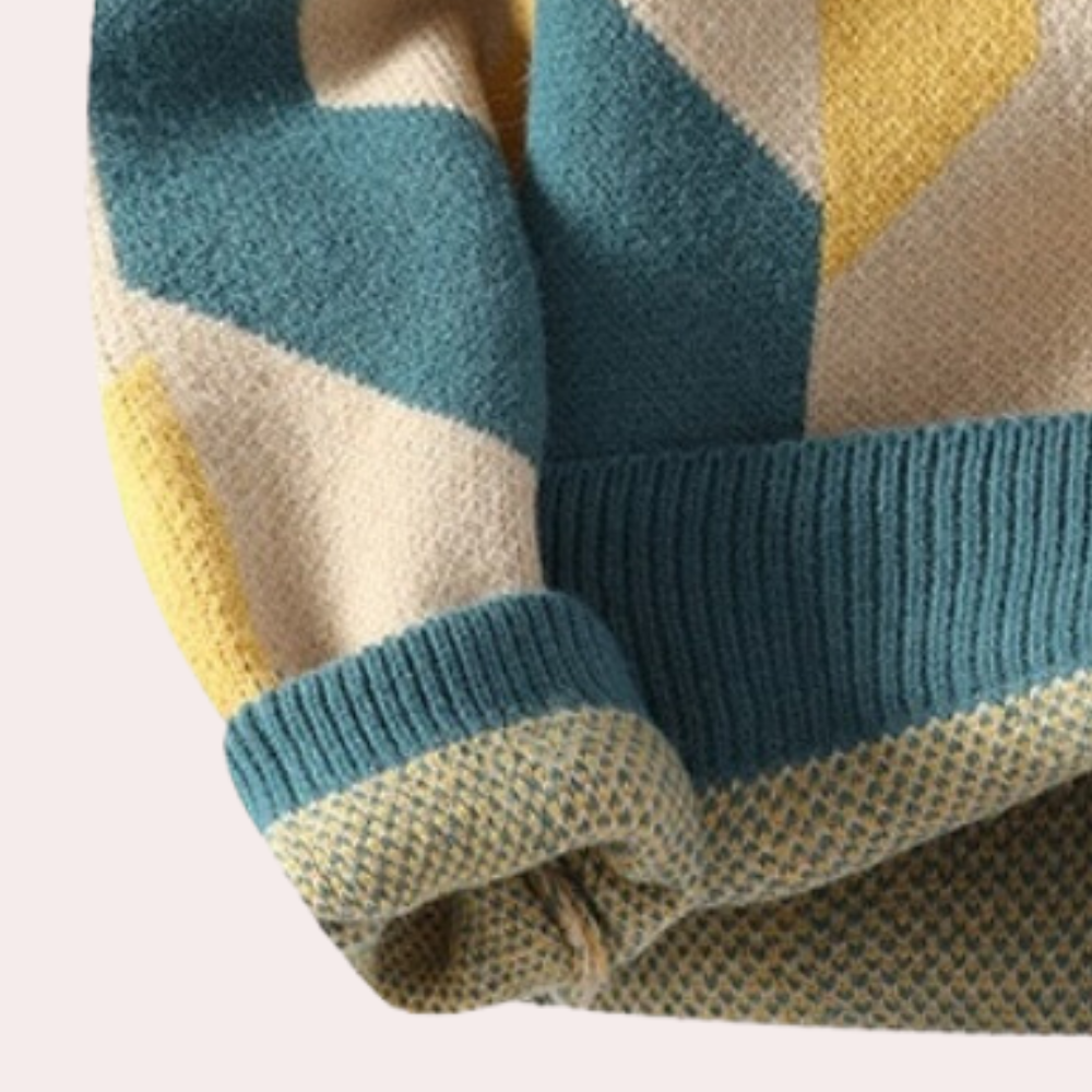 Leroux - Stijlvolle gebreide casual herensweater voor de zomer