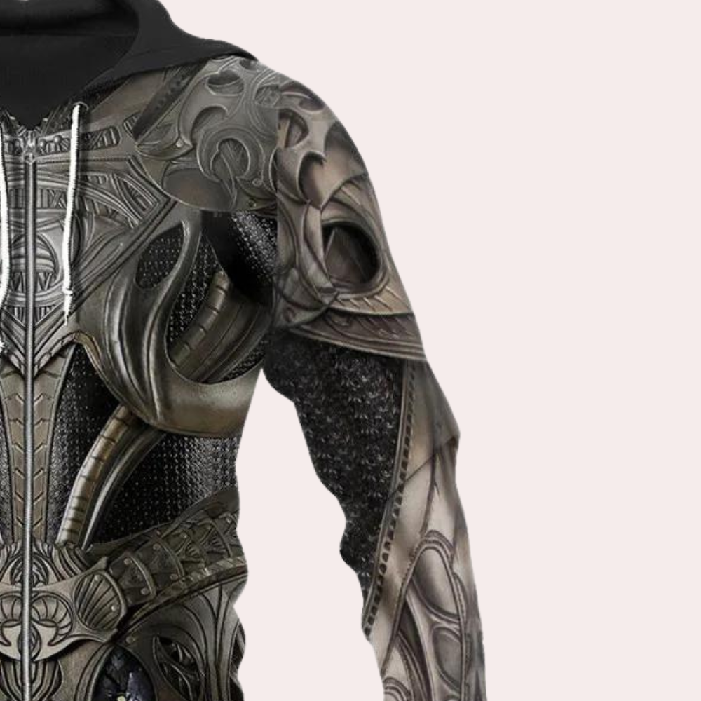 Jozsua - Gewaagde Pantser Grafische Heren Zomer Hoodie