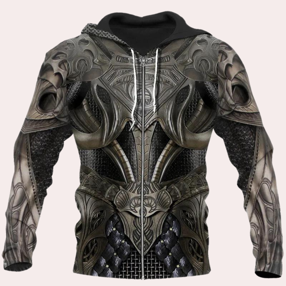 Jozsua - Gewaagde Pantser Grafische Heren Zomer Hoodie