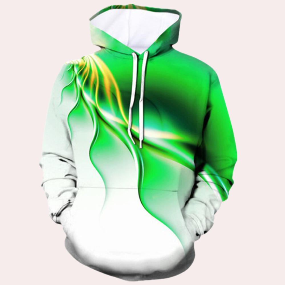 Lenci - Trendy Lichtafdruk Zomer Hoodie voor Mannen
