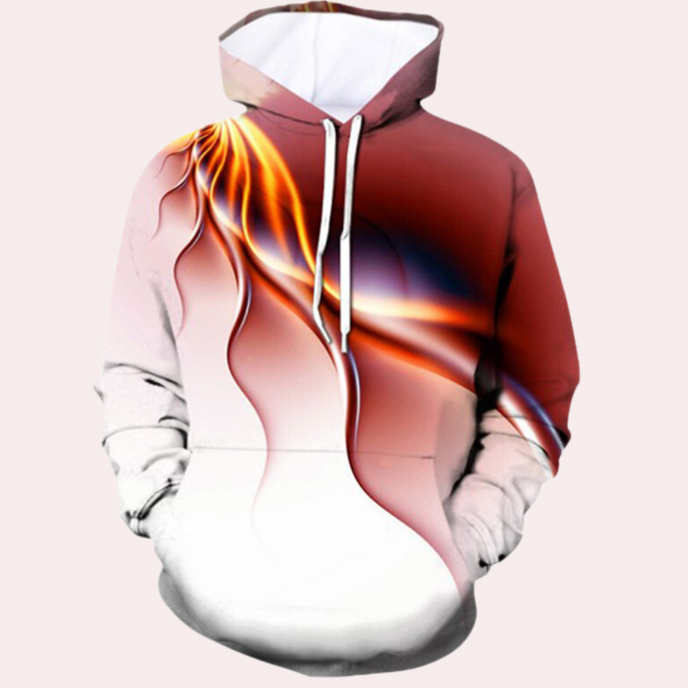 Lenci - Trendy Lichtafdruk Zomer Hoodie voor Mannen