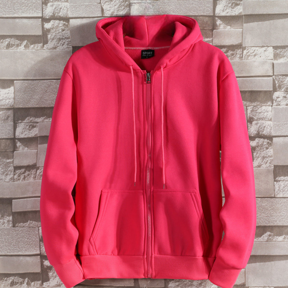 Lorand - Comfortabele Zomer Hoodie met rits voor heren