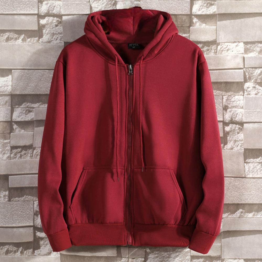 Lorand - Comfortabele Zomer Hoodie met rits voor heren