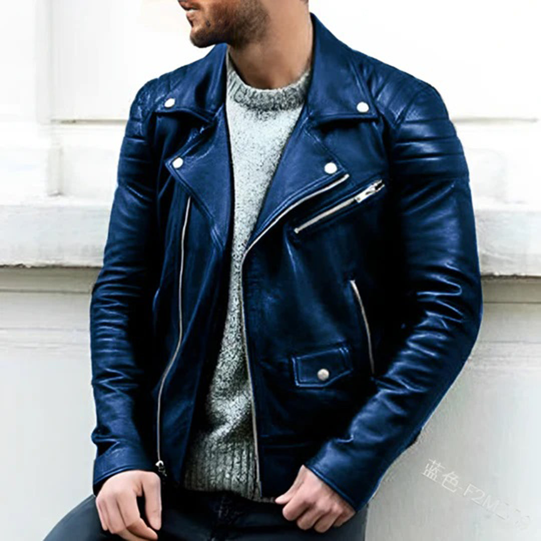 CRUZ - Leren biker jas voor heren - Perfect voor de zomer