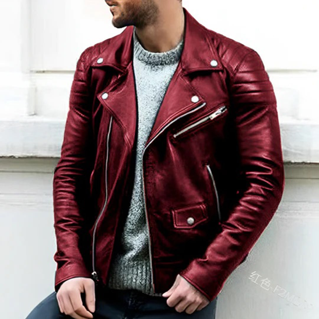 CRUZ - Leren biker jas voor heren - Perfect voor de zomer