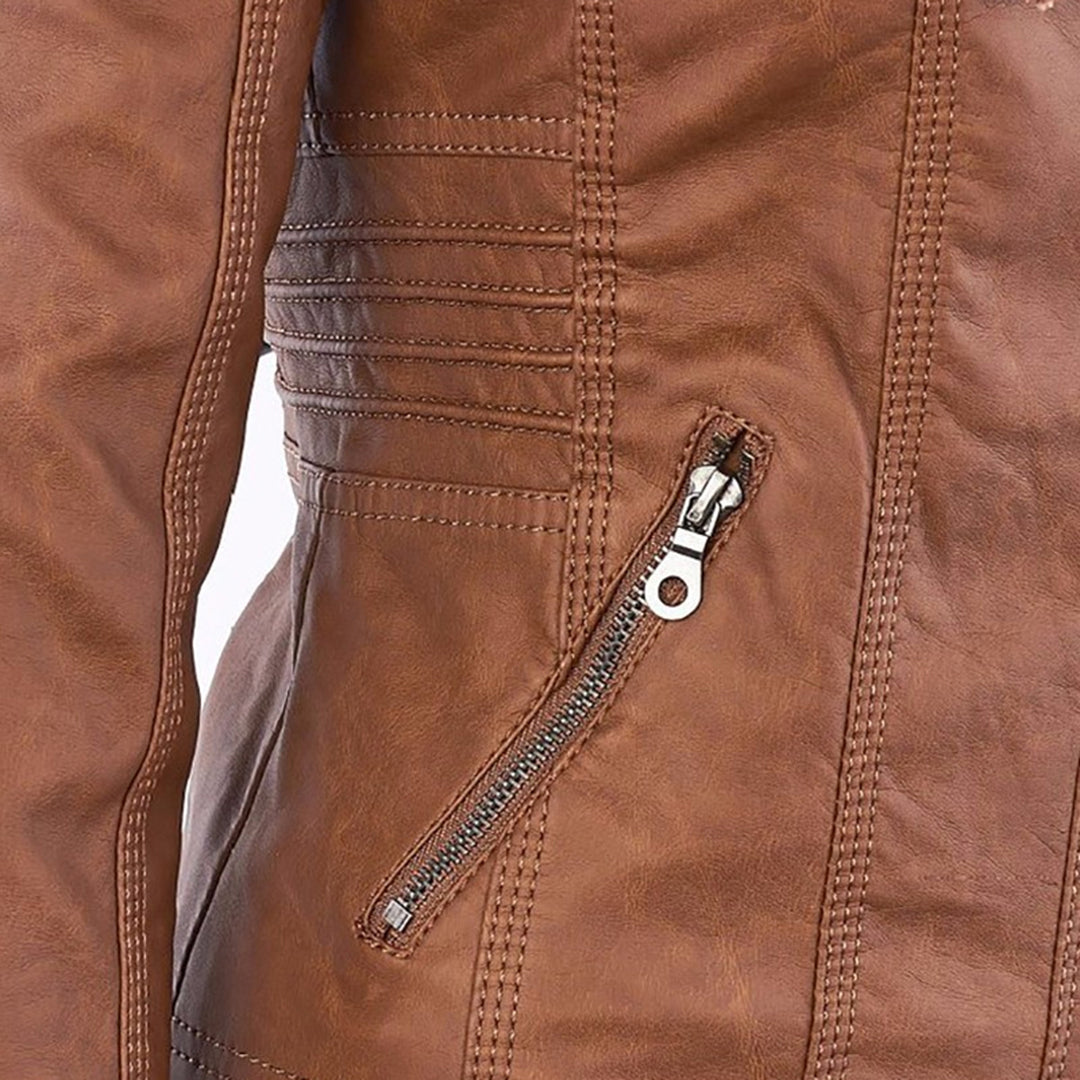 Van Laar Amsterdam™ | Modieuze Leren Jas met Capuchon