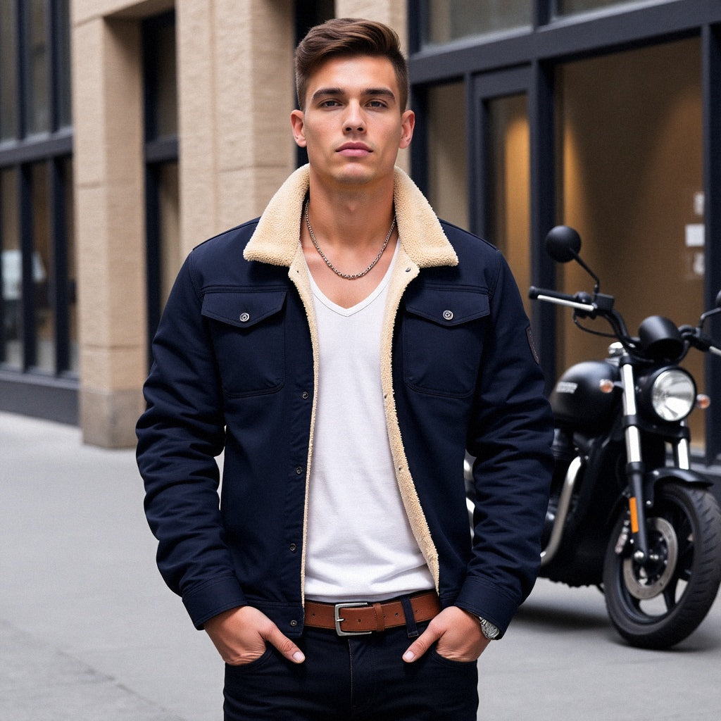 DIRK - Vintage bomber jacket voor heren - Perfect voor de lente en zomer