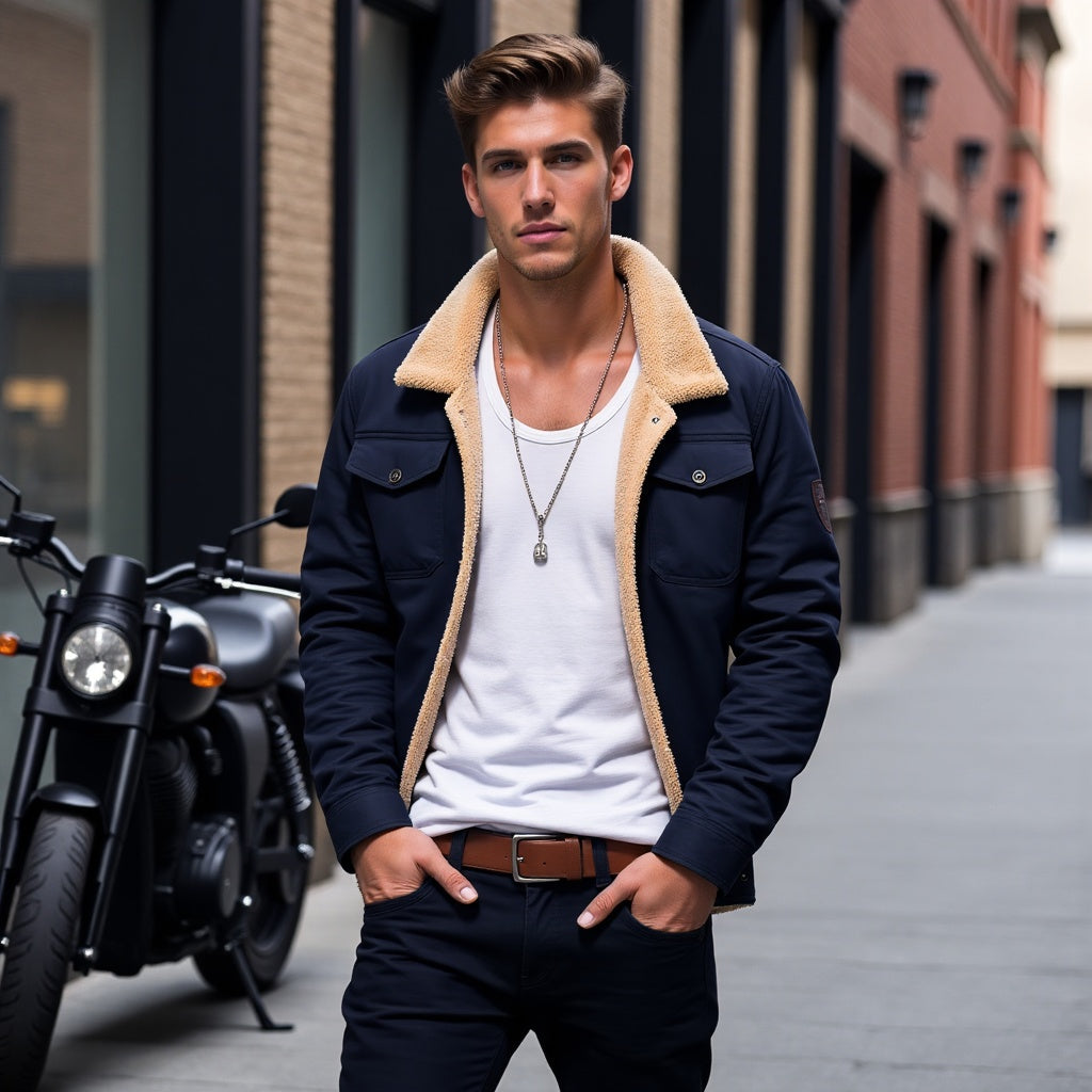 DIRK - Vintage bomber jacket voor heren - Perfect voor de lente en zomer