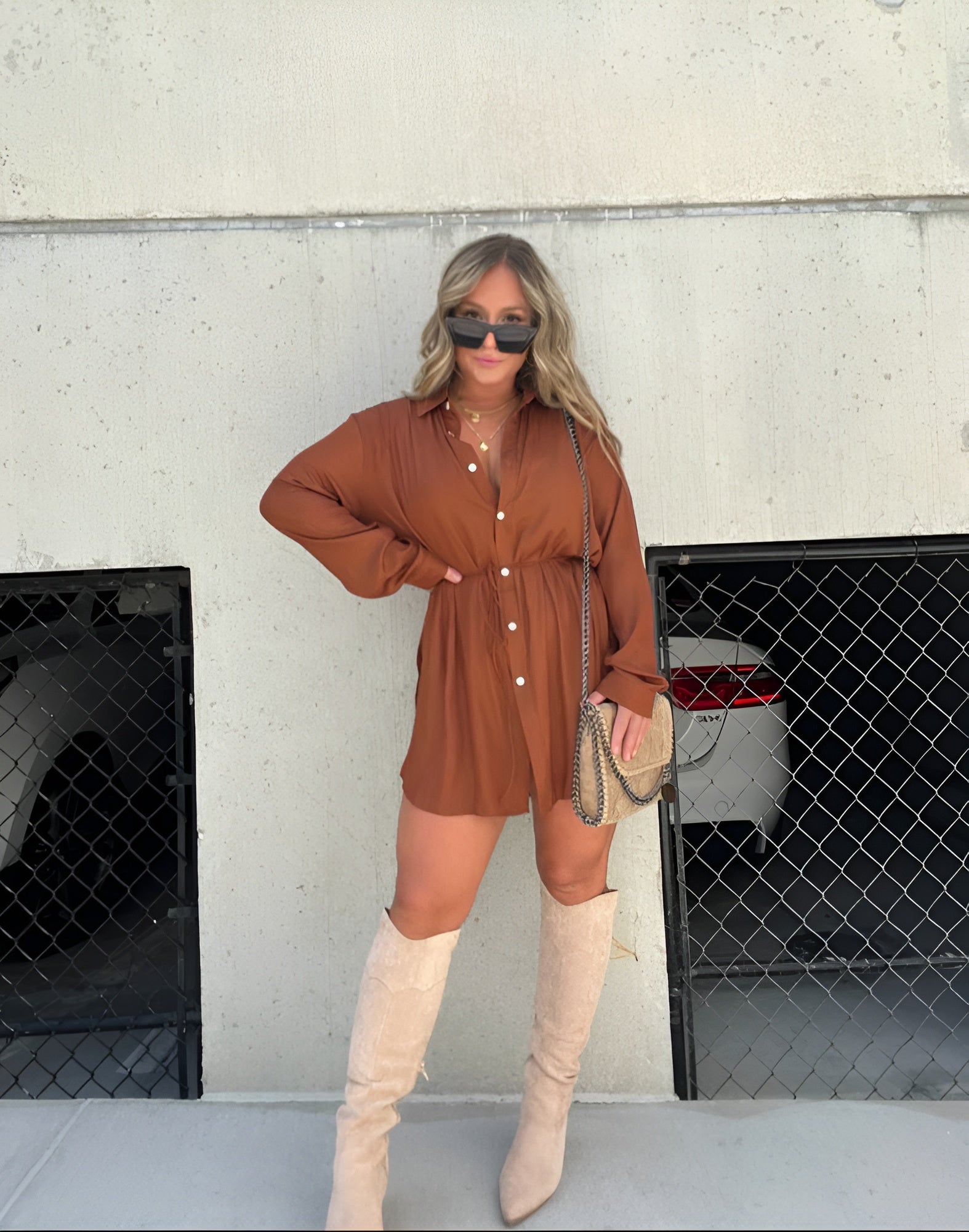 Van Laar® | Trendy Satijnen Romper Jurk