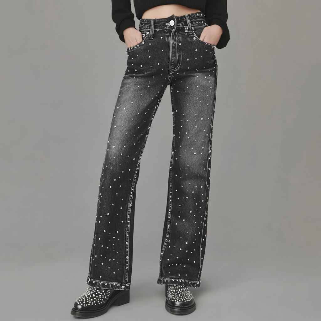 Van Laar® | Glitter Spijkerbroek