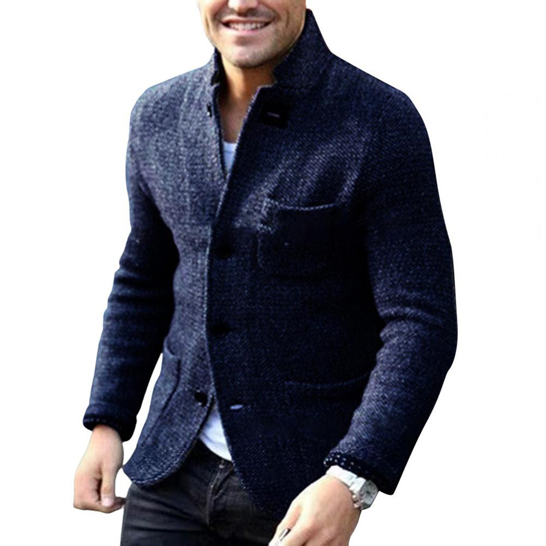 JAXON - Luchtig gebreid vest met knopen voor heren, perfect voor de zomer