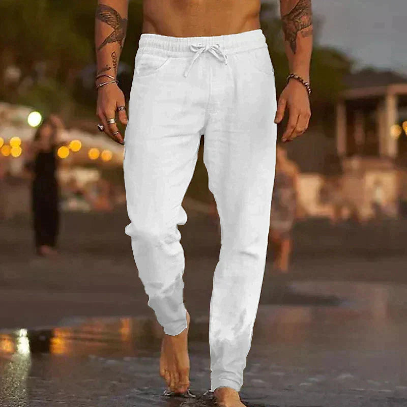 Van Laar™ | Linnen broek